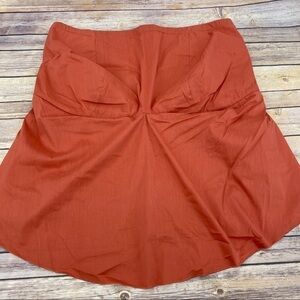 Eloquii coral strapless tiered ruffle top 20 NWT!